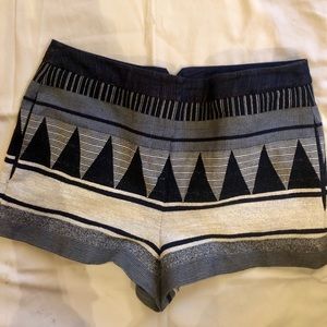 BCBG MaxAzria Runway Chenille Fabric Shorts